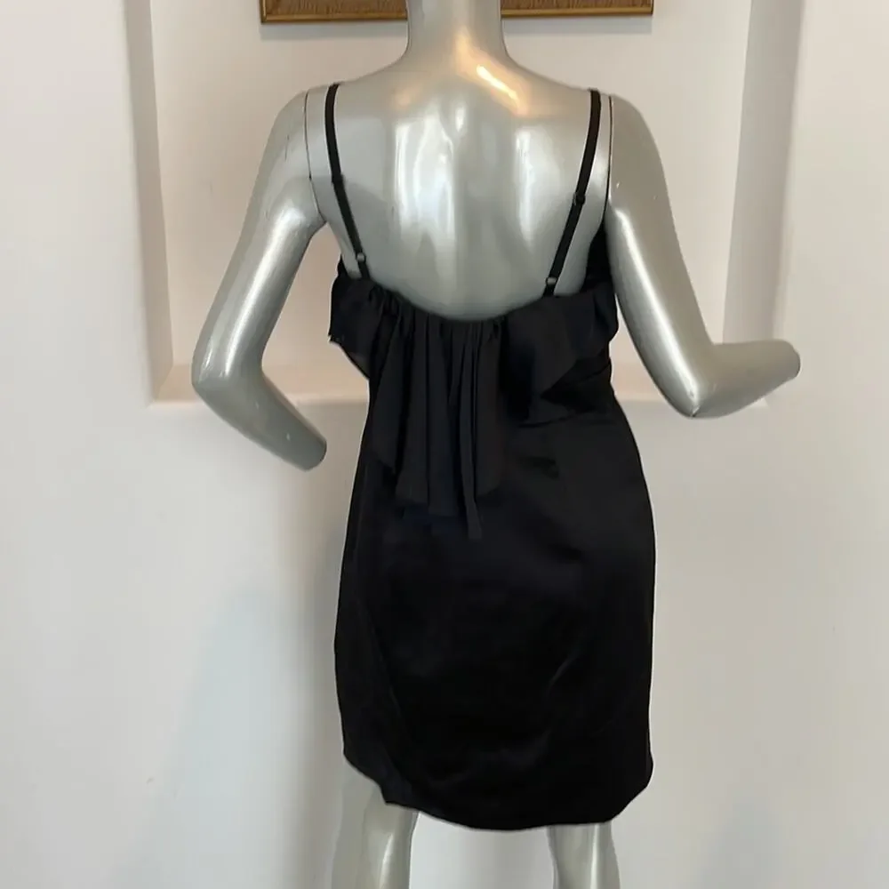 BCBG Paris Spaghetti Strap Litlle Black Dress Size 10